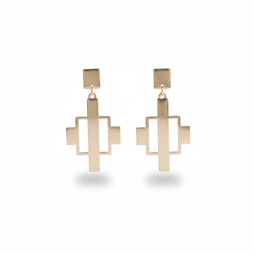 FELN18-FELINA-ARETES CALADOS DORADOS-S5900