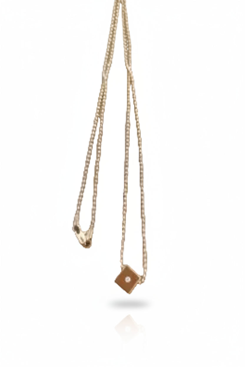 FELN30-FELINA-CUBE PENDANT CON PIEDRA-S3300